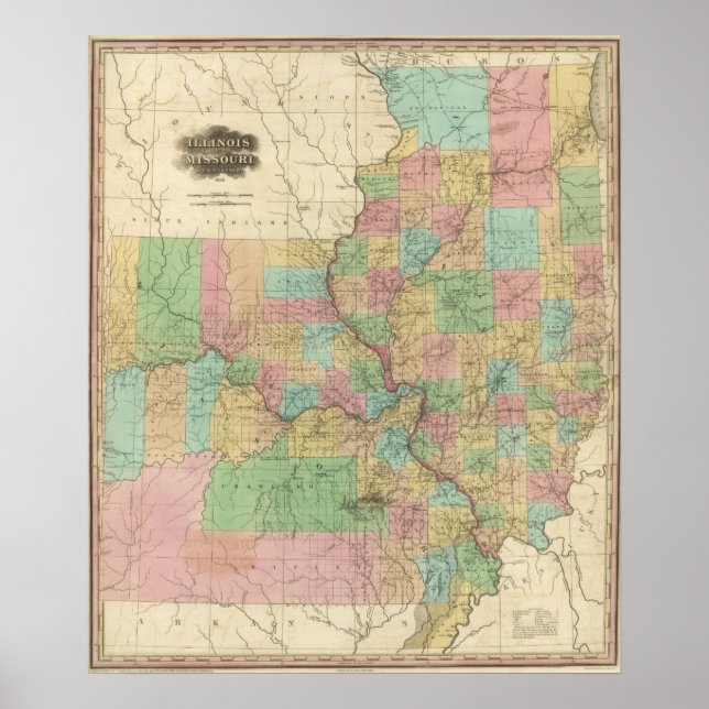 Illinois und Missouri Poster (Vorne)