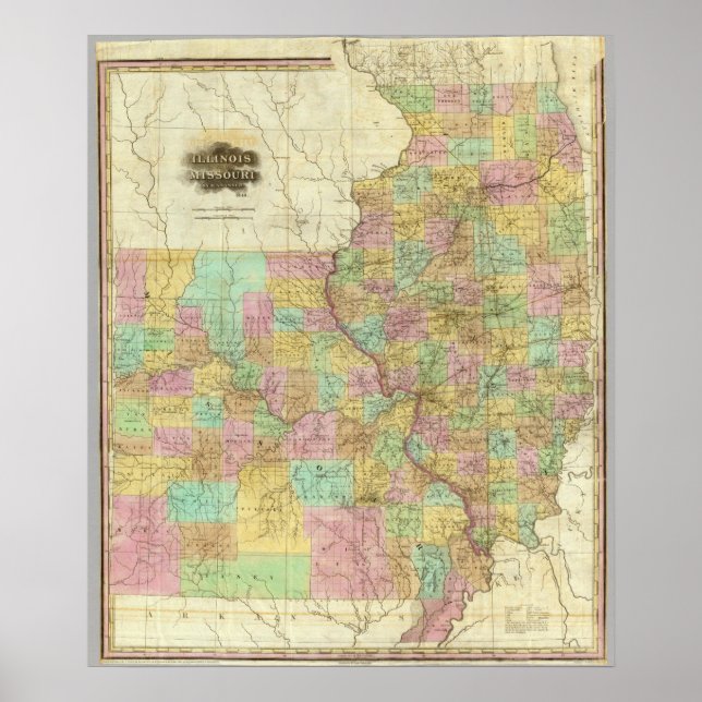 Illinois und Missouri Poster (Vorne)
