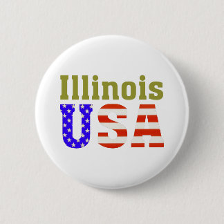 Illinois USA! Button