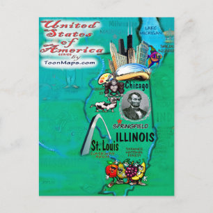 Illinois USA Karte
