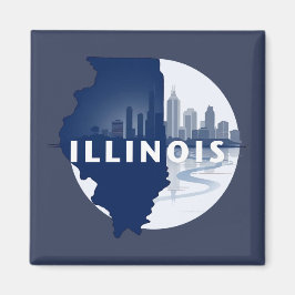 Illinois USA Magnet