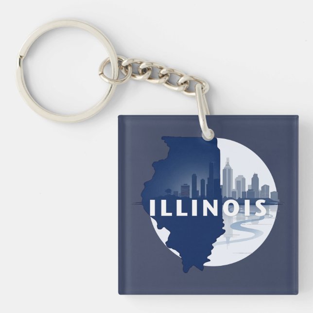 Illinois USA Schlüsselanhänger (Vorderseite)