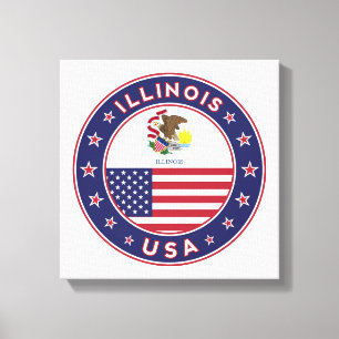 Illinois, USA Staaten, Illinois Leinwand, Poster Leinwanddruck