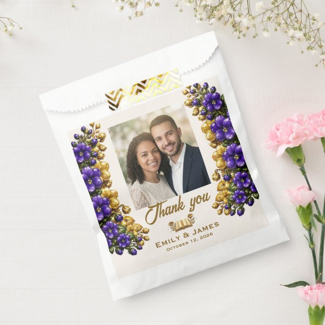 Illinois-Veilchen-Foto-Hochzeits-Samenpäckchen Geschenktütchen (Versiegelt)