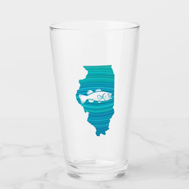 Illinois Wave Angeln Glas (Vorderseite)