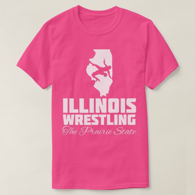 Illinois Wrestling USA Staat Wrestling T-Shirt (Design vorne)