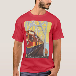 Illinois Zentralbahnposter T-Shirt