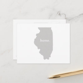 Illinois Zuhause Silhouette Staat Karte