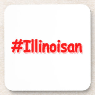 "#Illinoisan " Niedliches Design. Jetzt kaufen Getränkeuntersetzer