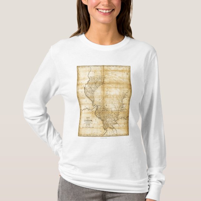IllinoisPanoramic MapIllinois T-Shirt (Vorderseite)
