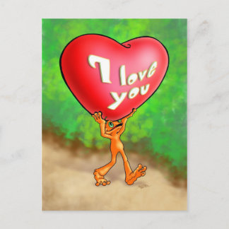 Illow Orange - Je vous aime - Carte postale