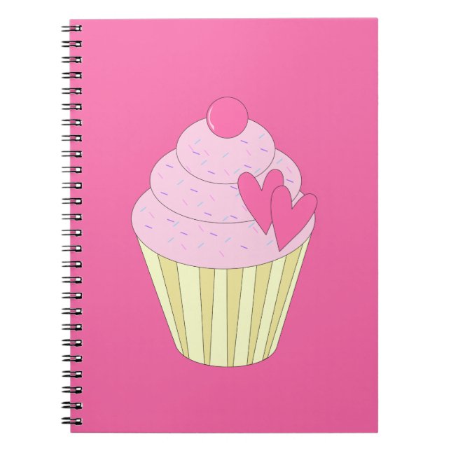 Illsima Strawberry Cupcake Notizblock (Vorderseite)