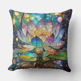 Illuminated Blooming Lotus Flower Kissen