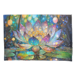 Illuminated Blooming Lotus Flower Kissenbezug