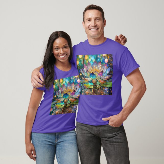 Illuminated Blooming Lotus Flower T-Shirt (Unisex)