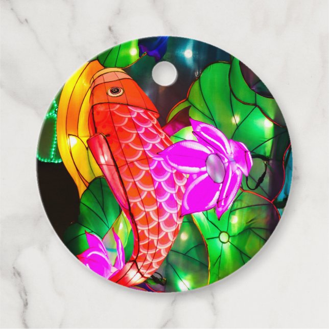 Illuminated Koi Geschenkanhänger (Vorderseite)