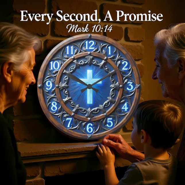 Illuminated Radiant Cross Große Wanduhr (Von Creator hochgeladen)