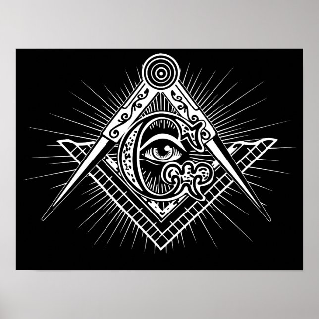 Illuminati Alle sehen Auge Freemason Symbol Poster (Vorne)