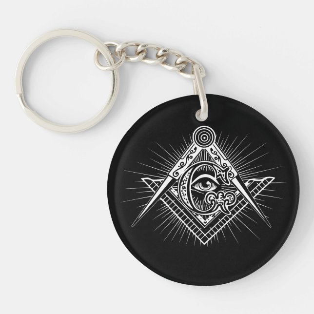 Illuminati Alle sehen Auge Freemason Symbol Schlüsselanhänger (Vorderseite)