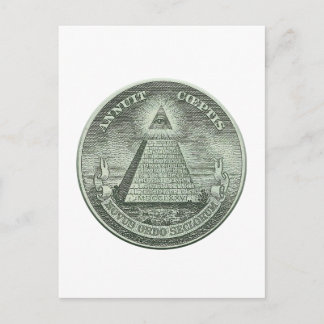 Illuminati - Alle sehen Auge Postkarte