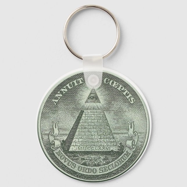 Illuminati - Alle sehen Auge Schlüsselanhänger (Vorderseite)