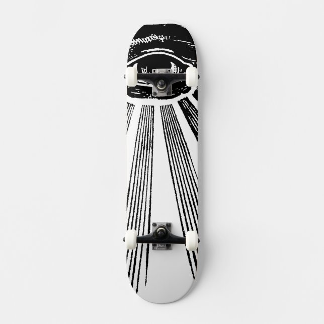Illuminati alle sehen Auge Skateboard (Vorderseite)