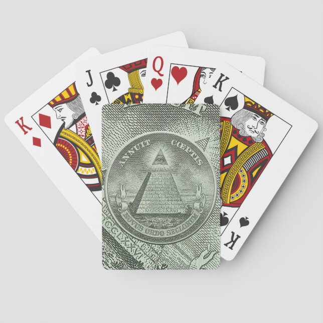 Illuminati - Alle sehen Auge Spielkarten (Rückseite)