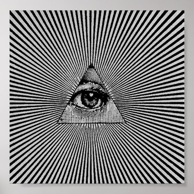 Illuminati Alle sehen Augen Trance Poster Schlaf (Vorne)