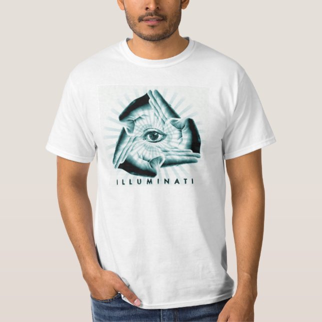 Illuminati alles sehende Augen-Grafik-Shirt T-Shirt (Vorderseite)