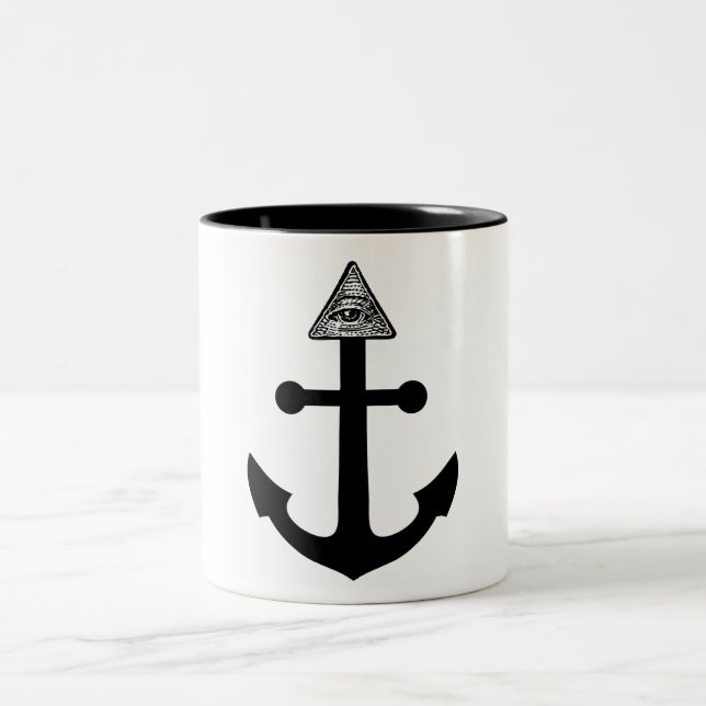 Illuminati Anker Zweifarbige Tasse (Mittel)