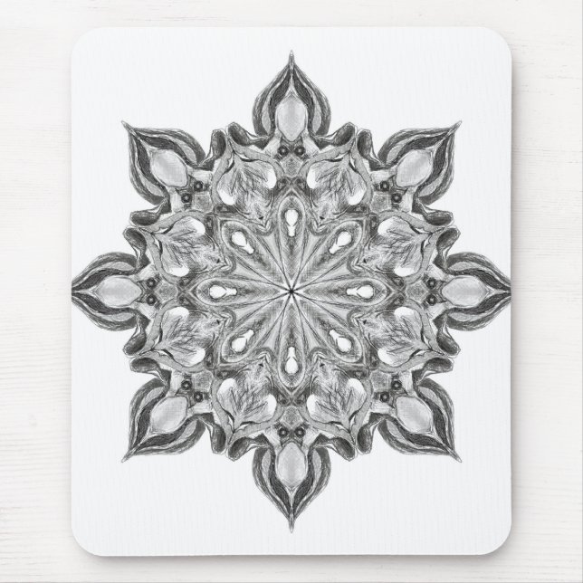 Illuminati Grau-alien-Eulenmedaillon Mousepad (Vorne)