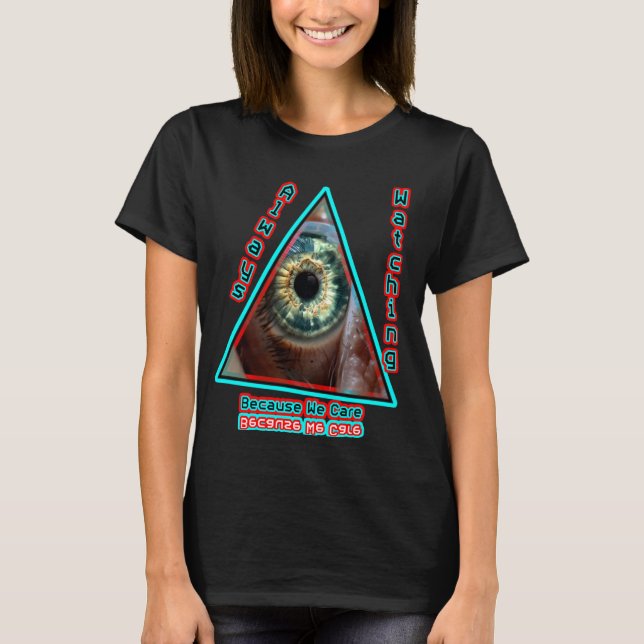 Illuminati guckt T-Shirt (Vorderseite)