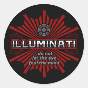 Illuminati Lass den Augenfool nicht im Kopf Runder Aufkleber