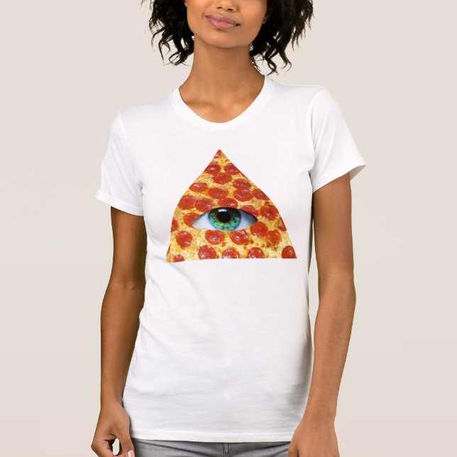 Illuminati Pizza T-Shirt (Vorderseite)