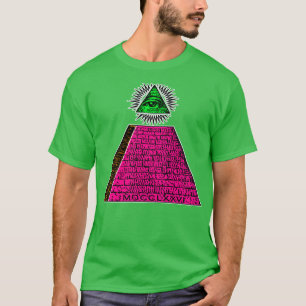 Illuminati-Pyramiden-Design-Verschwörungstheoretik T-Shirt