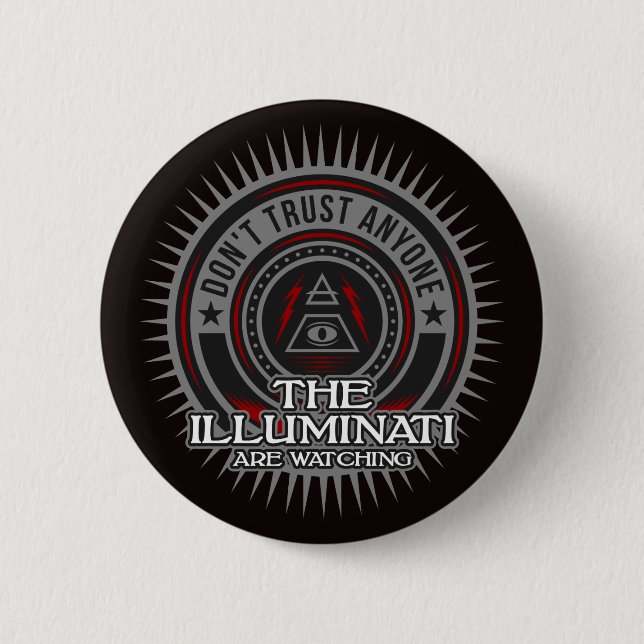 Illuminati sehen zu, wie sie niemandem vertrauen button (Vorderseite)