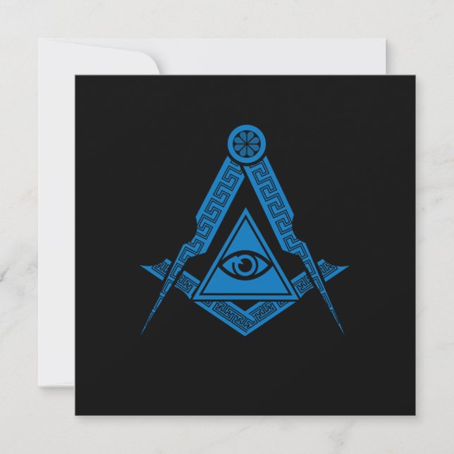 Illuminati Symbol Dreieck Verschwörung Masonic Ges Einladung (Vorderseite)