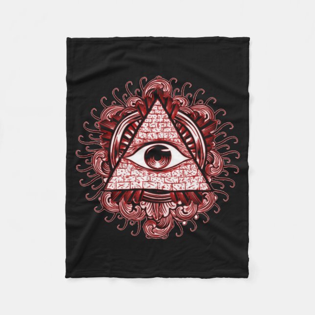 Illuminati Symbol-Fleece-Decke Fleecedecke (Vorderseite)