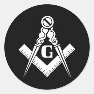 Illuminati Triangle Masonic Pyramid Symbol Conspir Runder Aufkleber