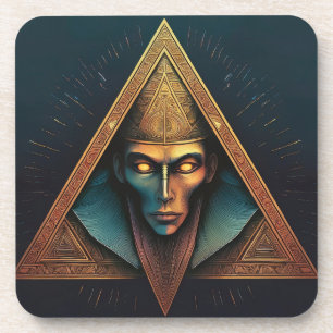 Illuminati Wall Wappen Getränkeuntersetzer
