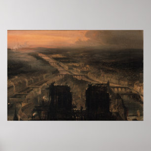 Illumination von Notre Dame Poster
