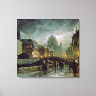 Illuminationen in St. Petersburg, 1869 Leinwanddruck