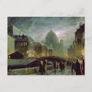 Illuminationen in St. Petersburg, 1869 Postkarte