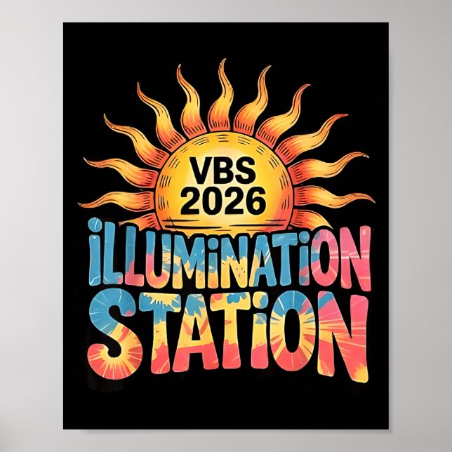 Illuminationsstation vbs 2026 Ferienbibelschule Poster (Vorne)