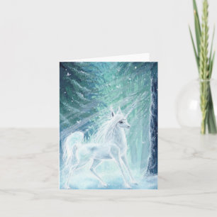 Illuminé ~ Carte de voeux Unicorn