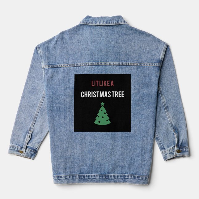 illuminé comme un arbre de noël arbre vert noël (Verso)