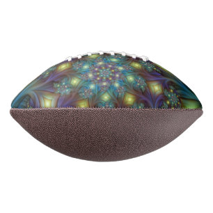 Illuminierte Abstrakte Shiny Aquamarines Lila Frak Football