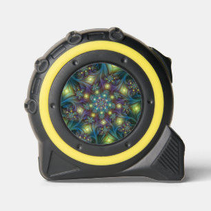 Illuminierte Abstrakte Shiny Aquamarines Lila Frak Maßband