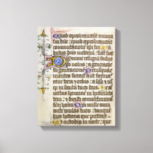 Illuminierte Handschrift Leinwanddruck