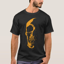 Illuminierte Skull Orange Paint Creation T-Shirt